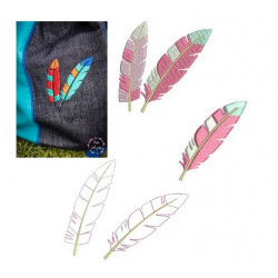 Stickserie - Federtiere Federn